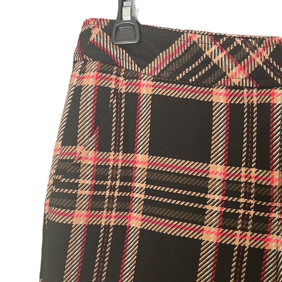 Trina Turk Estevan Black Plaid Checker Cropped Trousers Pants - 2 - Picture 6 of 15